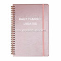 Personalized Custom A5 Undated Leather Daily Planner